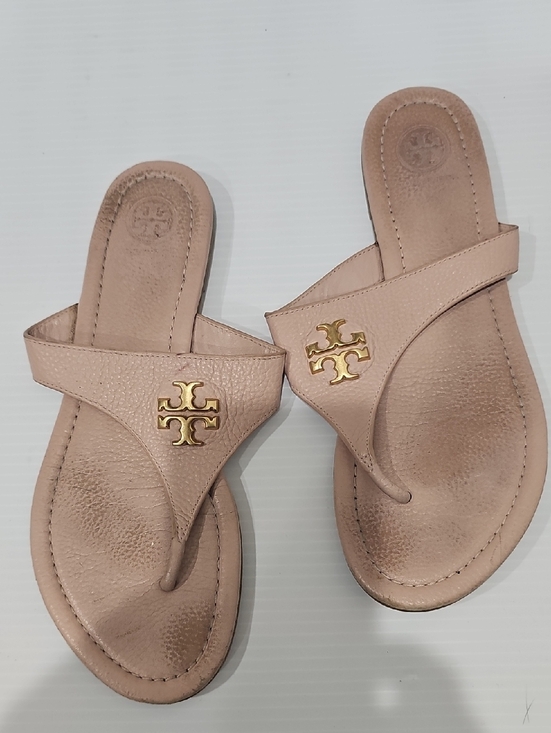 Tory Burch Shoes - Tory Burch Jolie Flat Thong Sandals Tumbled Size 86